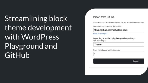 block theme development