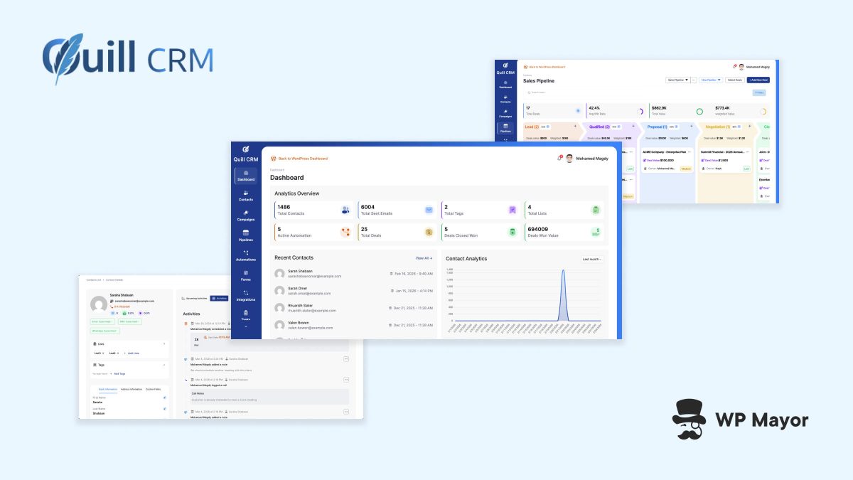 Discovering Quill CRM: A Self-Hosted WordPress CRM With WhatsApp Marketing Built In