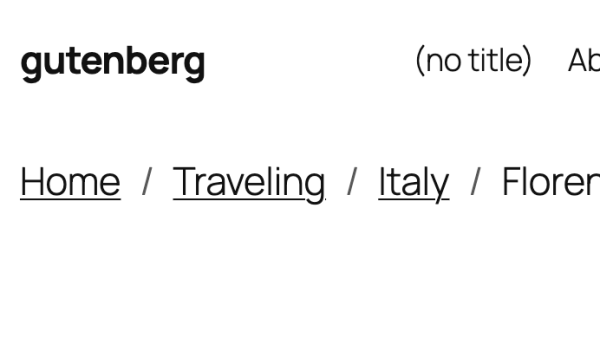 breadcrumb block filters