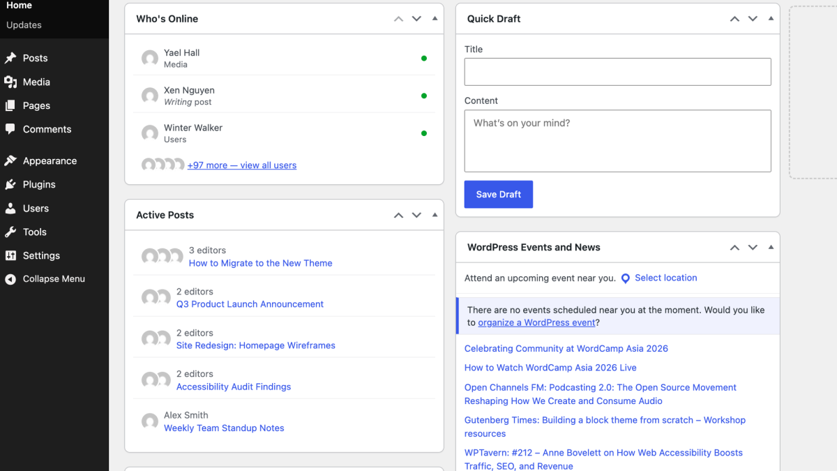 WordPress Introduces Presence API Feature Plugin to Boost Real-Time Admin Collaboration