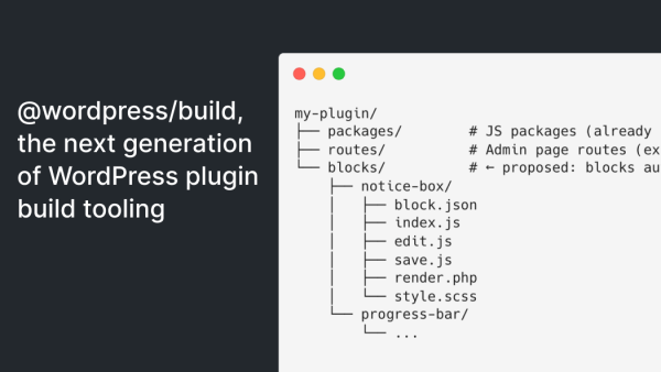 wordpress plugin build tooling