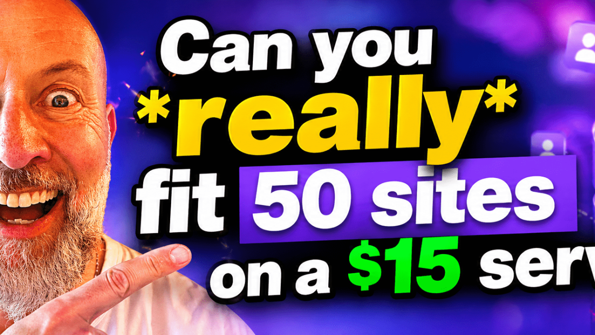 Can You Really Fit 50 Sites on a $15 Server? No, You Can Fit 94 (But I Decided on 60)