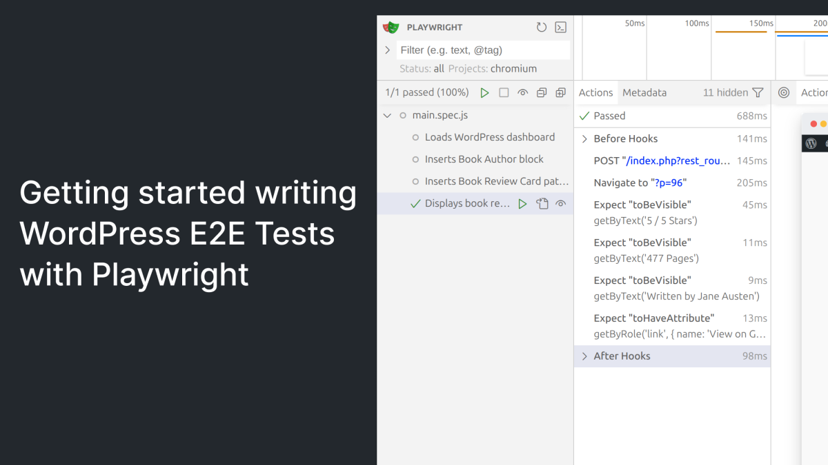 Getting Started Writing WordPress E2E Tests with Playwright